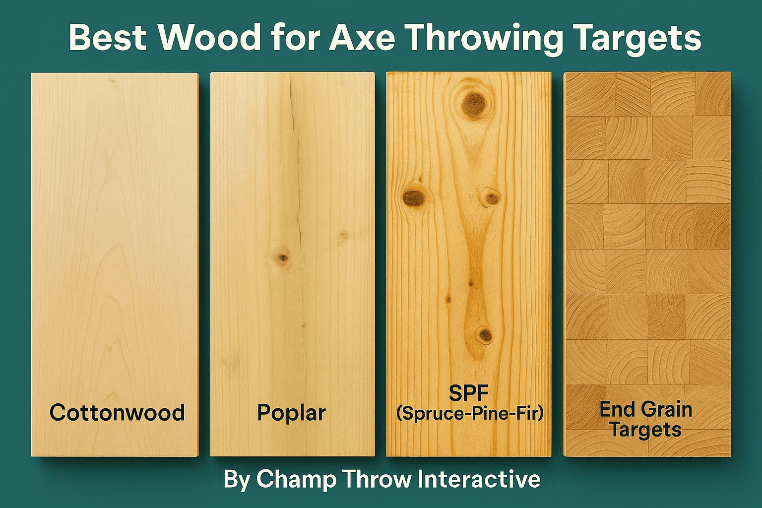 Top Woods for Axe Throwing Targets